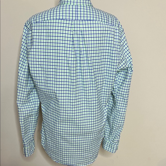 Ralph Lauren Blue and White Plaid Men's Shirt - Picture 9 of 10